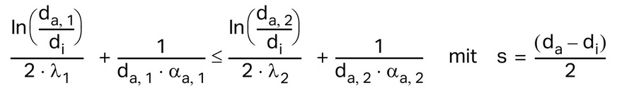 Nach dieser Formel erfolgt die Umrechnung von Dämmschichtdicken
