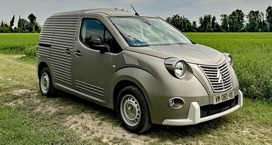 Citroën Berlingo im Retrolook als Hingucker: Autobauer ­Caselani versteht es, das französische Flair eines 2CV Fourgonnette aufleben zu lassen.