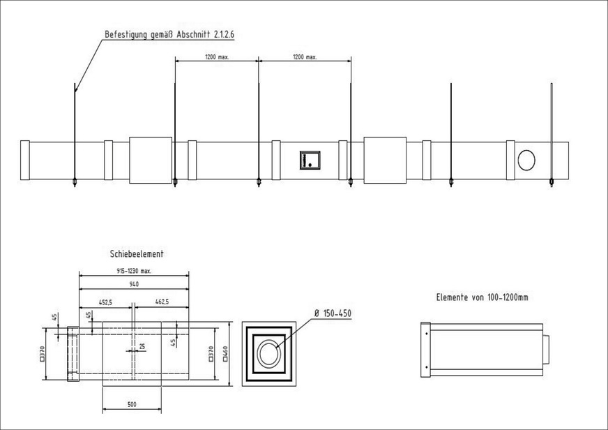 Details aus der allgemeinen Bauartgenehmigung von Future Therm waagrecht – so kann eine Abgasführung ausgeführt werden.