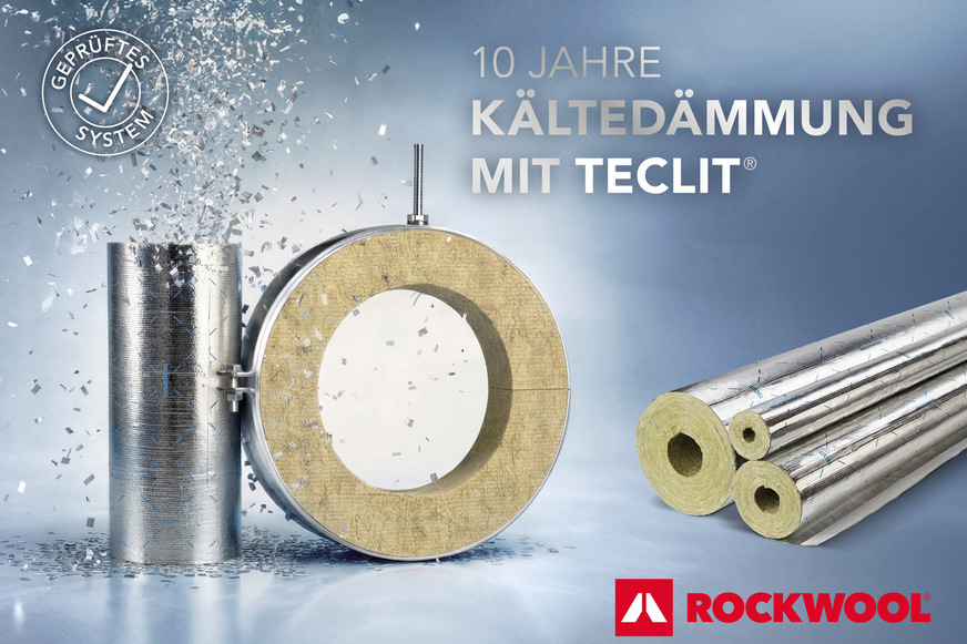 Das Teclit-System für die Kälteisolierung von Rohrleitungen hat sich innerhalb von 10 Jahren zu einem der gefragtesten Dämmsysteme in der Haustechnik entwickelt. Bis heute ist es das einzige Kältedämmsystem aus offenzelligen Dämmstoffen, für das die gemäß der DIN 4140 notwendigen Prüfungen nachgewiesen sind.