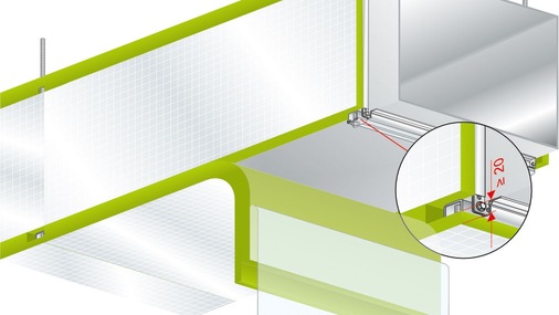 Selbstklebend: Lamellenmatte für Lüftungsleitungen mit temporärer Kaltluftführung