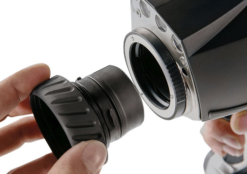 Bild 8  Wechseloptiken ermöglichen eine Erfassung der Gesamtsituation, respektive Detailaufnahmen.