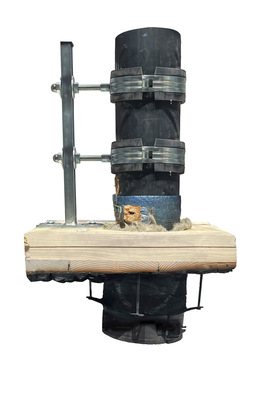 Für Entwässerungssysteme des Herstellers wurden mit dem ­Rohrschott90 Plus EN ebenfalls erfolgreiche Brandprüfungen in Kernlochbohrungen in CLT-Decken durchgeführt.