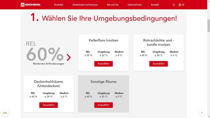 Der digitale Dimensionierungsrechner Teclit Tool wurde speziell für die Dämmung von Kälteleitungen an haustechnischen Anlagen entwickelt. - © Deutsche Rockwool Der digitale Dimensionierungsrechner Teclit Tool wurde speziell für die Dämmung von Kälteleitungen an haustechnischen Anlagen entwickelt. - © Deutsche Rockwool