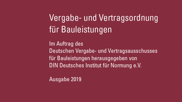 Ergänzungsband 2023 zur Vergabe- und Vertragsordnung Bauleistungen vorbestellbar - © Beuth Verlag Ergänzungsband 2023 zur Vergabe- und Vertragsordnung Bauleistungen vorbestellbar - © Beuth Verlag