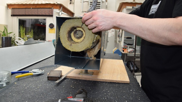 Aufgabe: Isolierung eines Anschlussstückes am ABZ Bau Gotha.