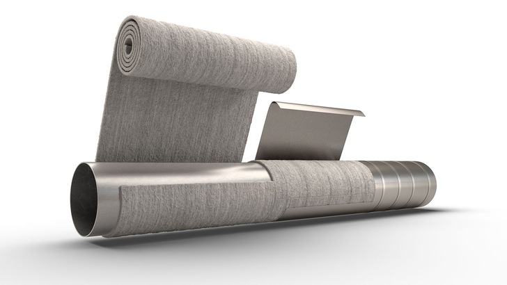 Laut eigenen Angaben bis zu 50 Prozent niedrigere Gesamtinstallationskosten mit der neuen Aerogel-Dämmstoffmatte ArmaGel HTL von Armacell (©Armacell)