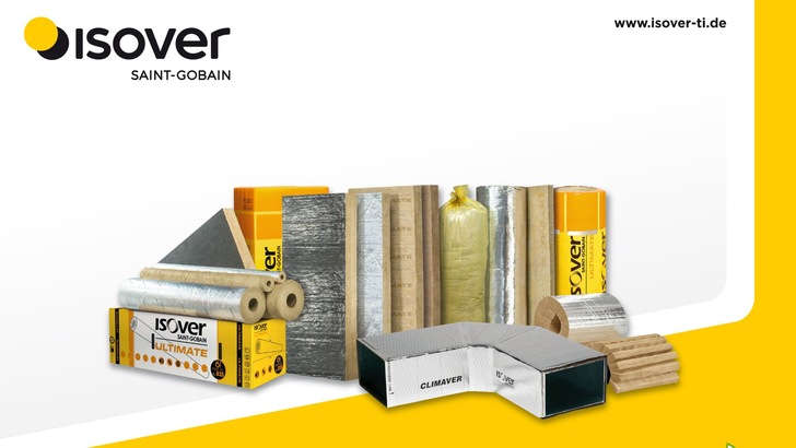 „Verschiedene innovative Dämmmaterialien von Isover, darunter Rollen, Platten und Boxen mit reflektierenden sowie natürlichen Oberflächen, zur Anwendung im Wärme-, Kälte-, Schall- und Brandschutz. - © Saint-Gobain Isover G+H AG „Verschiedene innovative Dämmmaterialien von Isover, darunter Rollen, Platten und Boxen mit reflektierenden sowie natürlichen Oberflächen, zur Anwendung im Wärme-, Kälte-, Schall- und Brandschutz. - © Saint-Gobain Isover G+H AG