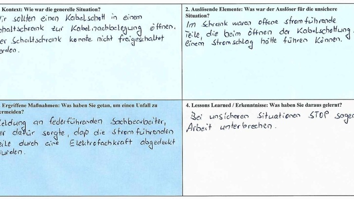 Für die Webseite tech-isolierung.de und unter Berücksichtigung des Fachverlagskontextes könnte der optimierte Alt-Text für das Bild lauten: „Vier handschriftliche Textfelder, die eine Analyse zur technischen Isolierung in Gebäudetechnik und Industrie darstellen. Sie umfassen Situationen, auslösende Faktoren, ergriffene Maßnahmen und gewonnene Erkenntnisse zu innovativen Dämmstoffen sowie Energieeffizienz. - © G+H Group Für die Webseite tech-isolierung.de und unter Berücksichtigung des Fachverlagskontextes könnte der optimierte Alt-Text für das Bild lauten: „Vier handschriftliche Textfelder, die eine Analyse zur technischen Isolierung in Gebäudetechnik und Industrie darstellen. Sie umfassen Situationen, auslösende Faktoren, ergriffene Maßnahmen und gewonnene Erkenntnisse zu innovativen Dämmstoffen sowie Energieeffizienz. - © G+H Group