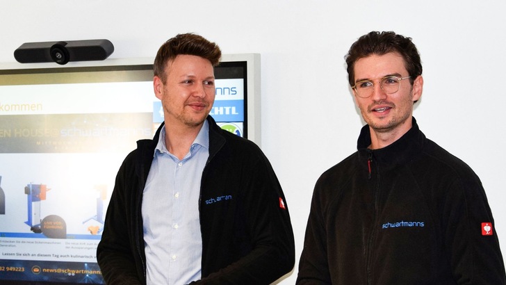 Marcel Schwartmanns und Mike Westermann, Geschäftsführung Schwartmanns Maschinenbau GmbH - © RM Rudolf Müller Medien GmbH & Co. KG