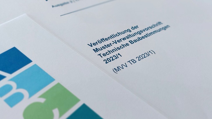 Deckblatt der Muster-Verwaltungsvorschrift Technische Baubestimmungen (MVV TB) 2023/01
