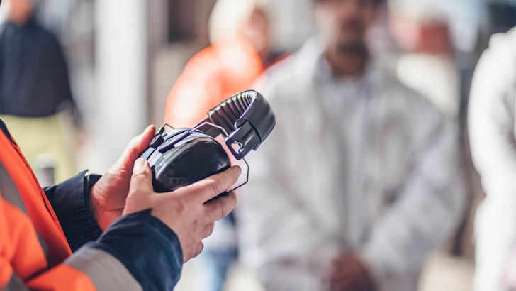 Ansicht auf Kapselgehörschutz