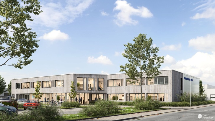 3D-Visualisierung des Neubaus der Isolierungen Leipzig GmbH - © G + H Isolierung