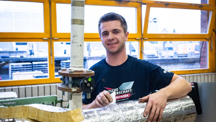 Sieger Julian Bruekner, ZDB Deutsche Meisterschaft Bauhandwerk 2024 in Buehl