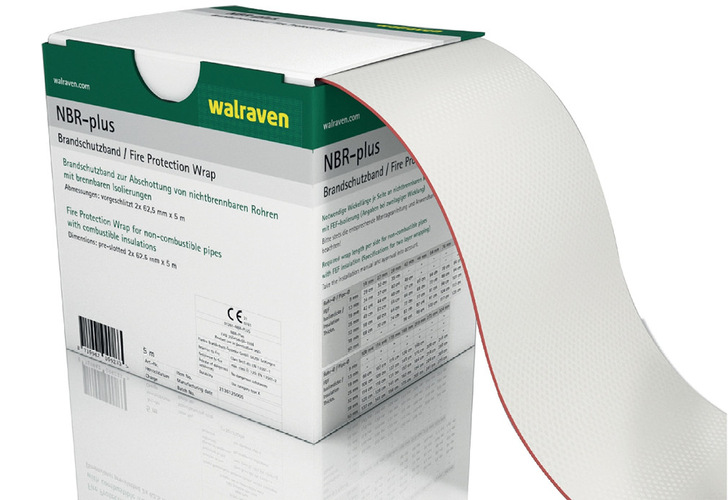 Walraven: Brandschutzband Pacifyre NBR-plus.