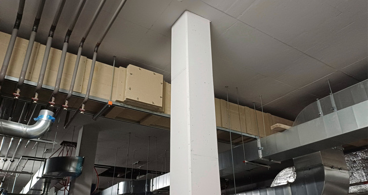 In einem Bauvorhaben in Kulmbach wurde das System Future Therm waagrecht bereits installiert, nachdem die allgemeine Bauartgenehmigung erteilt war.