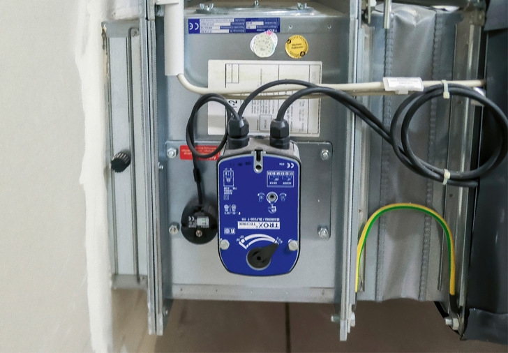 Eine BSK, die ca. 50 mm vor der F90 Trockenbauwand eingebaut worden ist.﻿